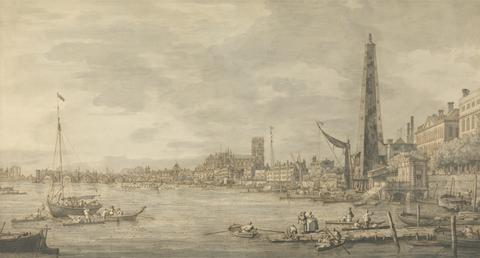 Canaletto The City of Westminster from Near the York Water Gate