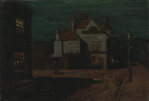 Walter Greaves The Black Lion, Chelsea by Night