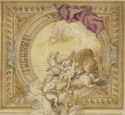 Sir James Thornhill The Fall of Phaeton: A Study for a Ceiling