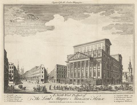 A North West Prospect of the Lord Mayor's Mansion House
