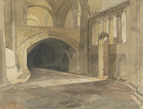 John Sell Cotman Norwich Cathedral: Entrance to Jesus Chapel