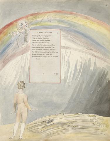 William Blake The Poems of Thomas Gray, Design 51, "The Progress of Poesy."