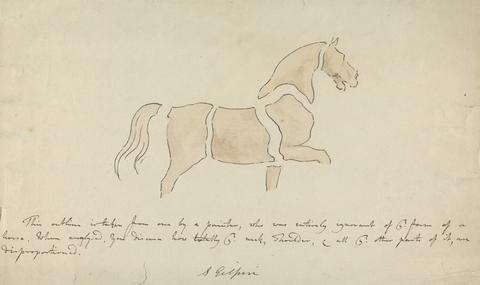 Sawrey Gilpin Disproportioned Horse Drawing