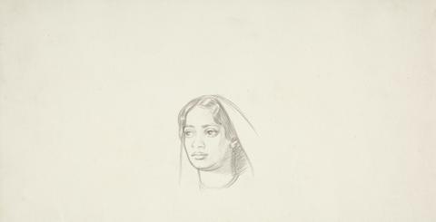 Sir William Rothenstein Head of a Young Indian Woman