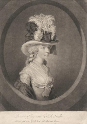 John Raphael Smith Young Lady in Feathered Hat
