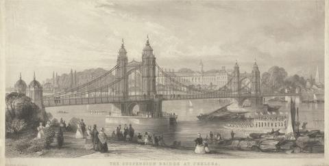 Thomas Abiel Prior The Suspension Bridge at Chelsea