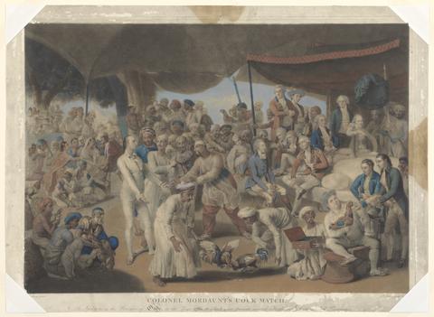 Richard Earlom Colonel Mordaunt's Cock Match at Lucknow