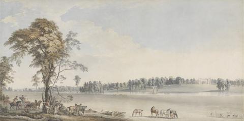 Paul Sandby RA North West View of Wakefield Lodge in Whittlebury Forest, Northamptonshire