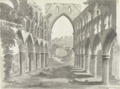 unknown artist The Nave of Rievaulx Abbey, Yorkshire