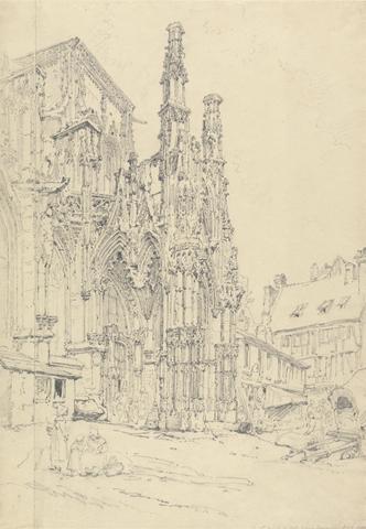Henry Edridge South Porch of Notre Dame, Louviers