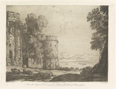 Richard Earlom Landscape with Ruins