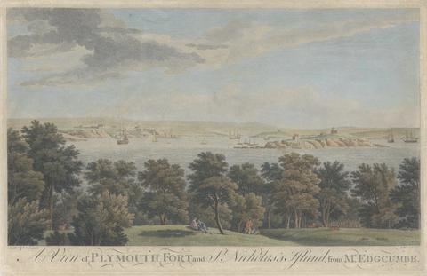 James Mason A View of Plymouth Fort and St. Nicholas Island