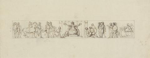 Robert Smirke Study for a Relief with Romanesque Figures