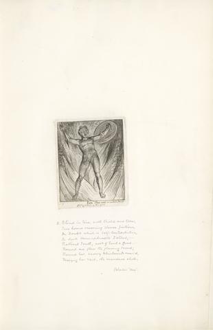William Blake For the Sexes: The Gates of Paradise, Plate 7, "Fire"