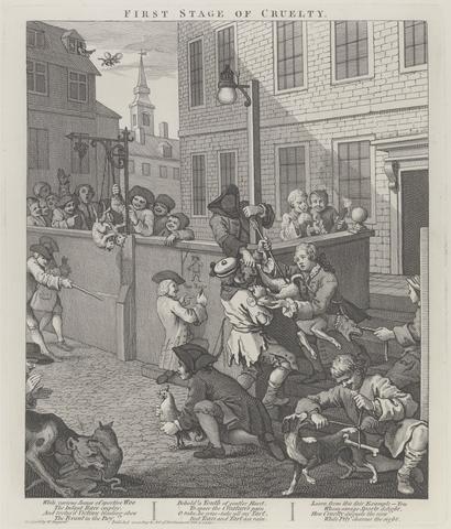 William Hogarth The First Stage of Cruelty: Children Torturing Animals