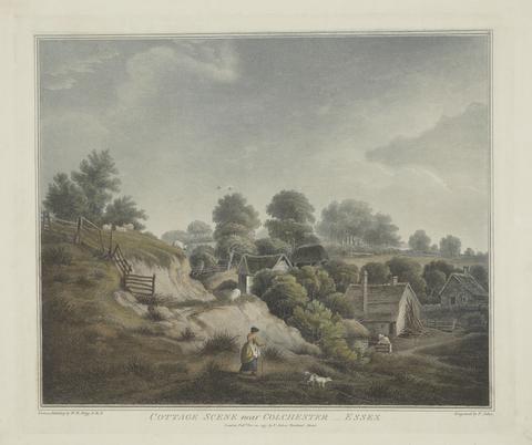 Francis Jukes Cottage Scene Near Colchester, Essex (1 of 2)