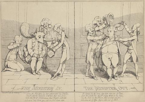 James Gillray The Minister In / The Minister Out