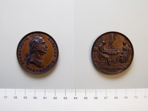 George Washington, Medal of Washington House of Temperance, ca. 1842