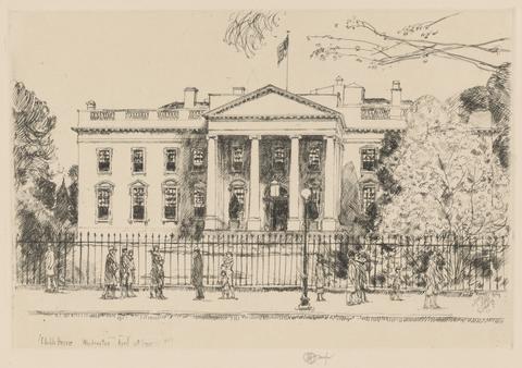 Childe Hassam, White House, Washington, 1925, 1925