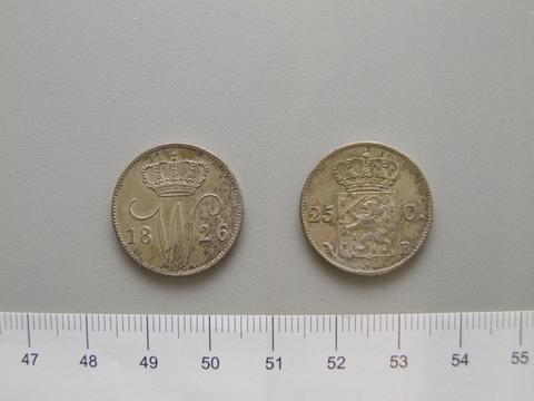 William I, King of Prussia, 25 Cents of William I, King of Prussia from Utrecht, 1826