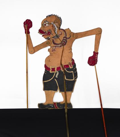Ki Enthus Susmono, Shadow Puppet (Wayang Kulit) of a Boxer or Tinju, 1990