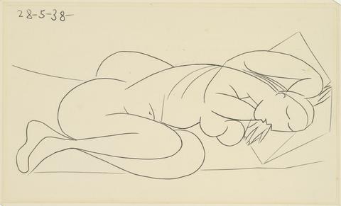 Pablo Picasso, Dormeuse (Sleeping Woman) [from Afat series], 1938