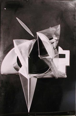 John Schiff, Photograph of Antoine Pevsner's "Relief Construction," 1929, plastic -- from Katherine S. Dreier's private collection, 20th century