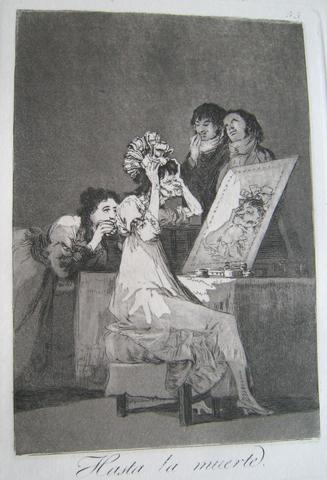 Francisco Goya, Hasta la muerte. (Until Death.), pl. 55 from the series Los caprichos, 1797–98 (edition of 1881–86)