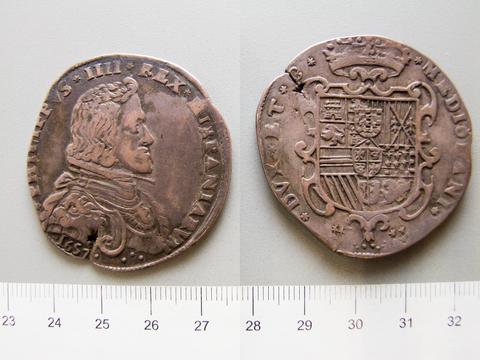 Philip IV, King of Spain, 1 Scudo of Philip IV, King of Spain from Milan, 1657