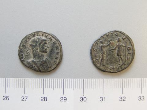 Aurelian, Emperor of Rome, Antoninianus of Aurelian, Emperor of Rome from Milan, A.D. 270–75