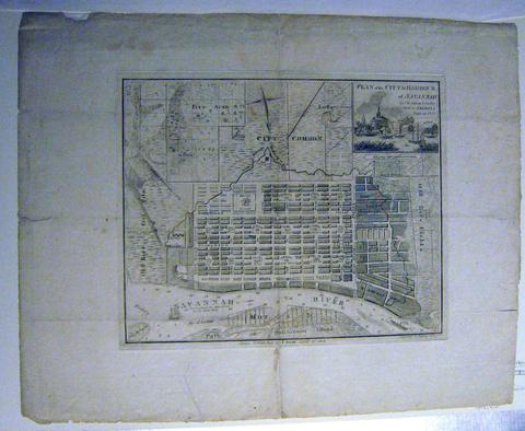 Hughes, Carlson and Co., Plan Of the City and Harbour of Savannah in Chatham County State of Georgia 1818, 1818