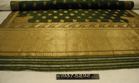 Unknown, Sari of brocaded plain cloth, probably about 1930
