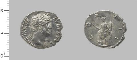 Hadrian, Emperor of Rome, Denarius of Hadrian, Emperor of Rome from Rome, 117–38