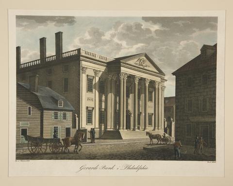 Carl Fredrik Akrel, Gerards Bank i Philadelphia (Bank of the United States), 1824