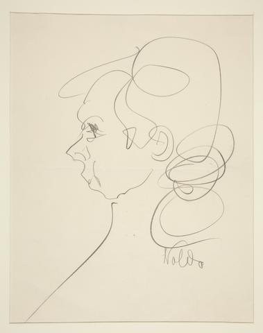 Emil Nolde, Profile of a Woman, early to mid-20th century