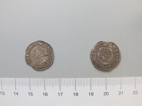 Charles I, King of England, Threepence of Charles I, King of England from Aberystwyth, 1638–42