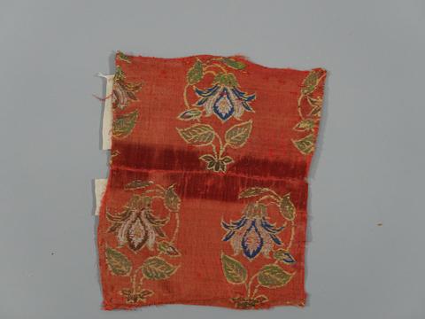 Unknown, Textile Fragment with Columbine Plants
