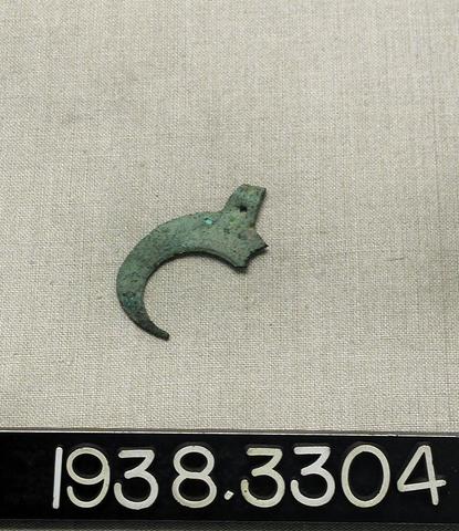 Unknown, Copper Alloy Lunate Pendant, ca. 323 B.C.–A.D. 256