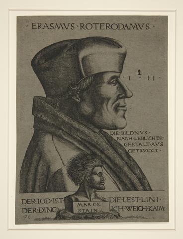 Hieronymus Hopfer, Erasmus of Rotterdam, early 16th Century