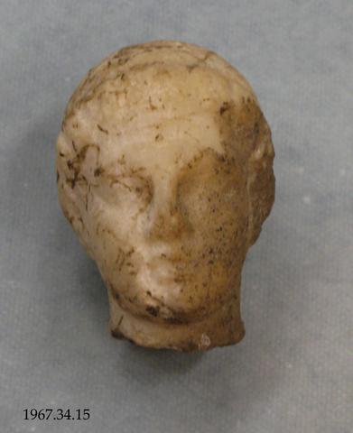 Head of a statuette, ca. 1st century B.C.