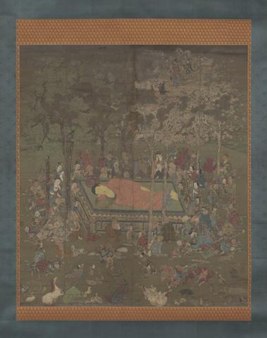 Myōson, The Final Death of the Buddha Sakyamuni (Parinirvana or Nehan), 1320–40