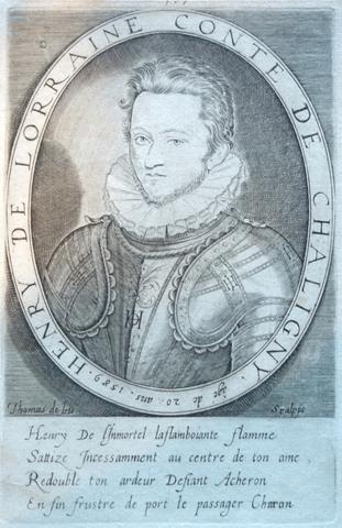 Thomas de Leu, Henry de Lorraine, conte de Chaligny, ca. 1589