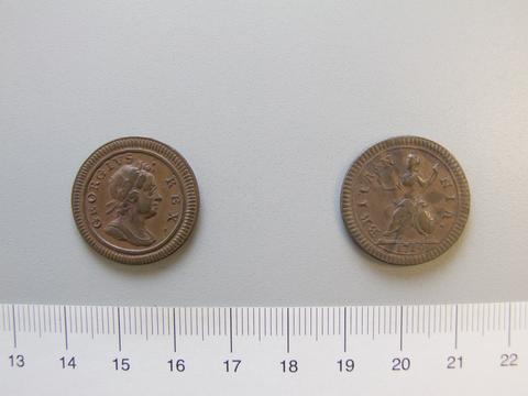 George I, King of Great Britain, 1 Farthing of King George I from London, 1719