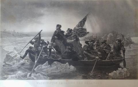 Paul Girardet, Washington Crossing the Delaware, 1853