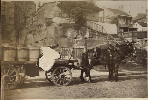 Unknown Photographer, Old Sydney, Church Hill, from the album [Sydney, Australia], ca. 1880s