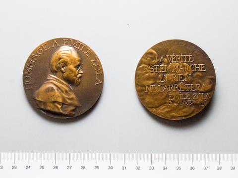 Alexandre-Louis-Marie Charpentier, Medal of Tribute to Émile Zola, 1898