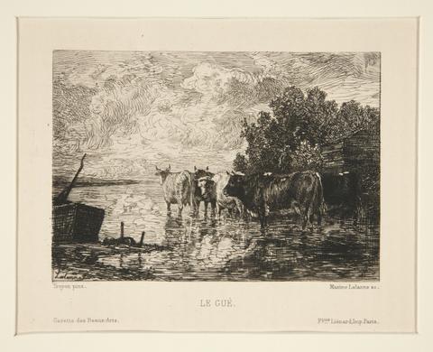 Maxime Lalanne, Le gue (The Ford), 1873
