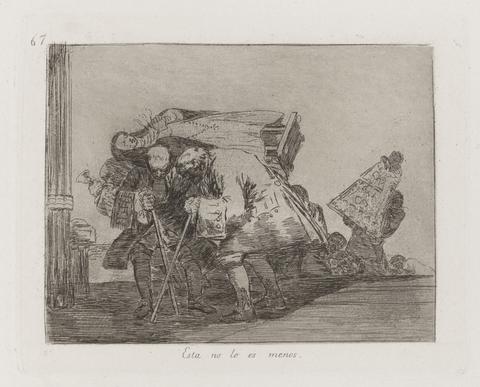Francisco Goya, Esta no lo es menos (This Is Not Less So), Plate 67 from Los desastres de la guerra (The Disasters of War), 1863