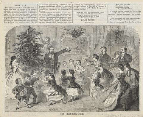 Winslow Homer, The Christmas-Tree, from Harper's Weekly, December 25, 1858, 1858
