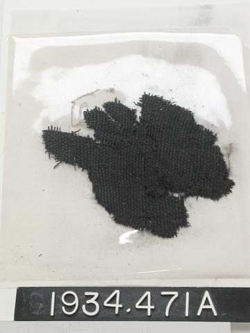 Unknown, Charred Cloth Fragment, ca. 323 B.C.–A.D. 265